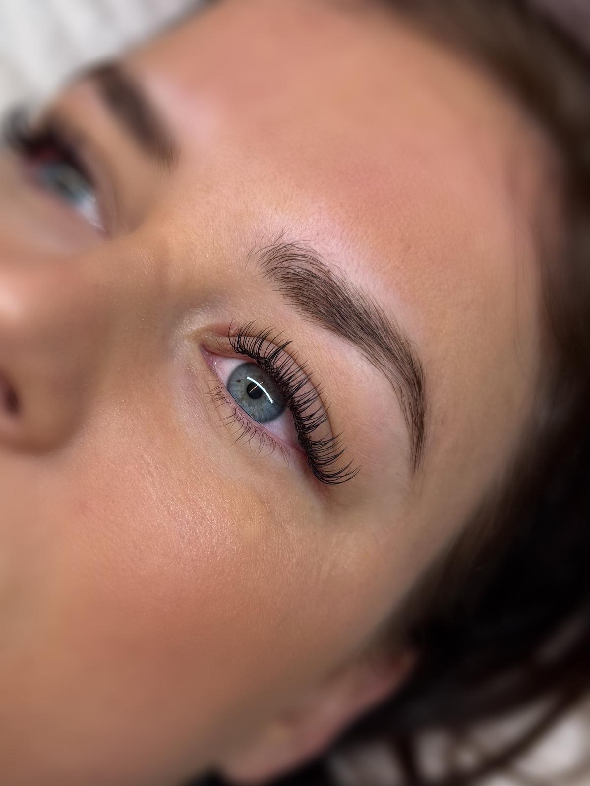 Wimperextensions close-up